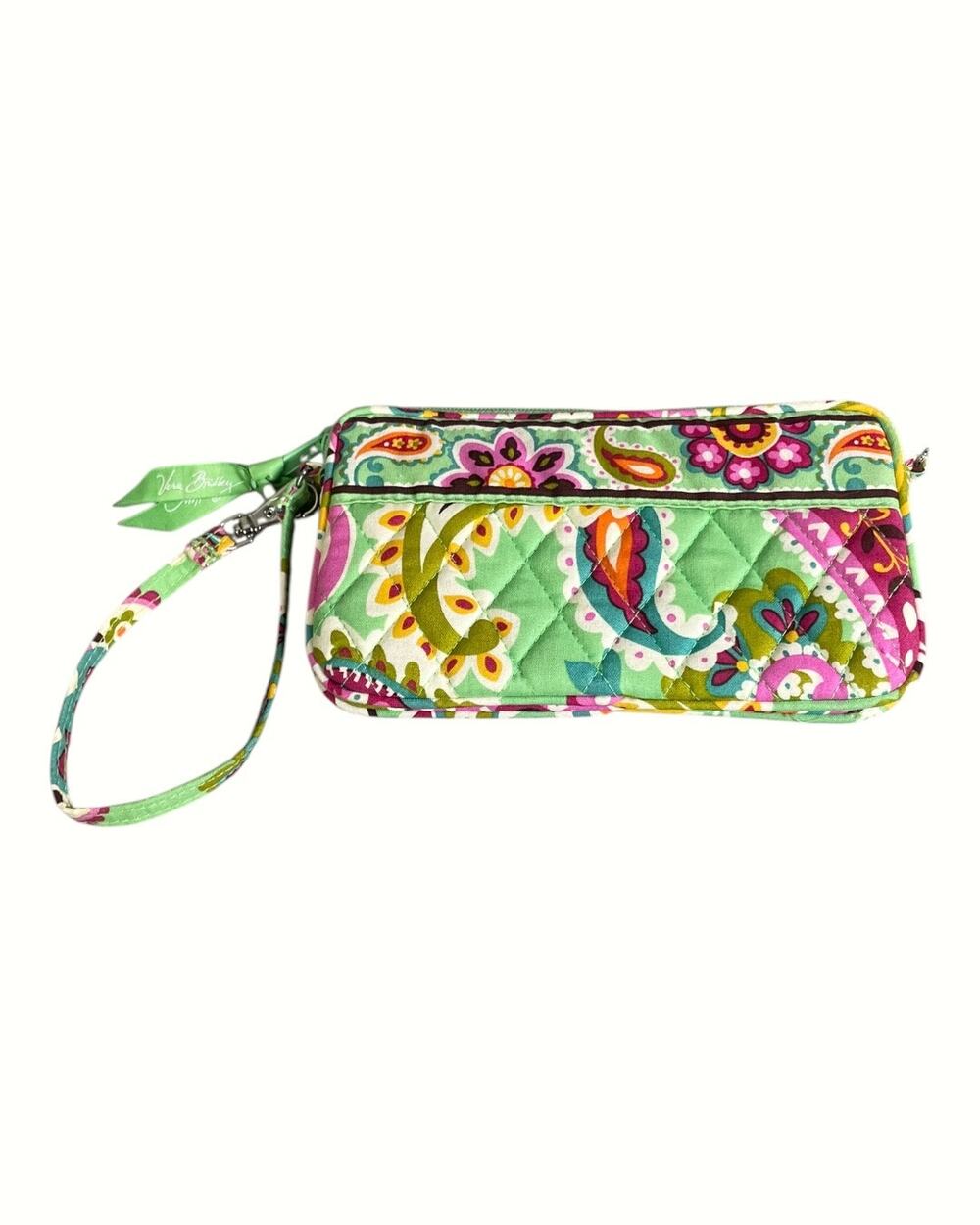 Vera Bradley Quilted Wristlet Wallet In Retired Print Tutti Frutti Pattern